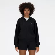 Bluzy damskie - Bluza damska New Balance WJ41501BK  czarna - miniaturka - grafika 1