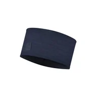Czapki i chusty sportowe damskie - Opaska z wełny merino Buff Merino Wide Headband Solid Denim - miniaturka - grafika 1
