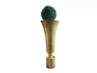 Donice - DONICA ZŁOTA DUŻA METALOWA 63 CM - miniaturka - grafika 1