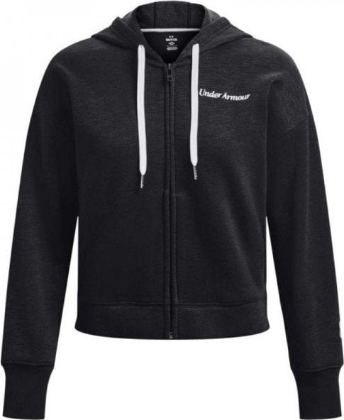 Under Armour Under Armour Essential Fleece Script FZ Hoodie 1374106-001 Czarne S