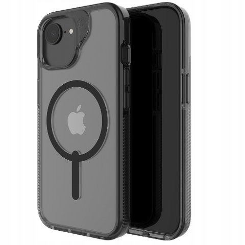 Zagg Etui Santa Cruz Snap do iPhone 16e / 15 / 14 / 13 do MagSafe, przeźroczysto-czarne