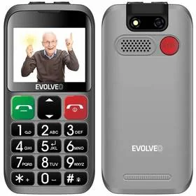 Evolveo EasyPhone ET EP-851-ETS Srebrny - Telefony komórkowe - miniaturka - grafika 1