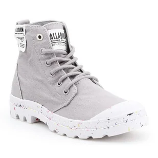 Buty Palladium Hi Organic W 96199-009-M szare - Trampki damskie - miniaturka - grafika 1