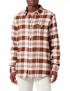 Lee Męska koszula Leesure Shirt, Light Umber, 5XL - Koszule męskie - miniaturka - grafika 1