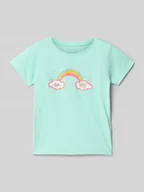 Koszulki dla dziewczynek - T-shirt z nadrukowanym motywem - miniaturka - grafika 1
