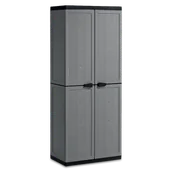 Skrzynie ogrodowe - Kiss KIS szafka z tworzywa sztucznego "Jolly Utility", 1 sztuki, ciemnoszare/czarne, 9734000 0444 01 9734000 0444 01 - miniaturka - grafika 1