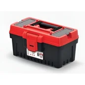 Skrzynki i torby narzędziowe - Skrzynka narzędziowa Evo z uchwytem 12 l czarno-czerwony - miniaturka - grafika 1