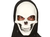 Halloween - Maska Czaszka z Kapturem - 1 szt. - miniaturka - grafika 1
