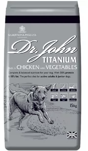 Dr John Titanium Rich in Chicken with Vegetables 15 kg - Sucha karma dla psów - miniaturka - grafika 1