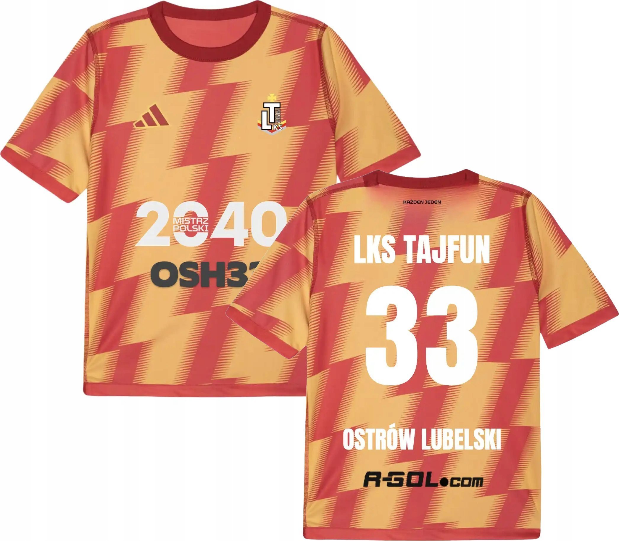 Koszulka męska dwustronna adidas Reversible 24 pomarańczowa IS0830 M