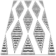 Dywany zewnętrzne - Dywan na taras do ogrodu na balkon Romby z kresek 120x180 cm - miniaturka - grafika 1