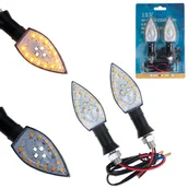 Części motocyklowe - KIERUNKOWSKAZY MIGACZE LED SKUTER MOTOR QUAD rower - miniaturka - grafika 1
