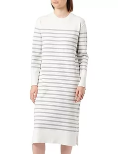 DreiMaster Maritim Damska sukienka maxi 39526284, wełniana biel szary melanż, M/L, Wełna biała, szary melanż, M-L - Sukienki - miniaturka - grafika 1