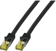Kable miedziane - EFB Elektronik EFB MK7001.25B kabel sieciowy czarny 25 m Cat6a S/FTP S-STP - miniaturka - grafika 1