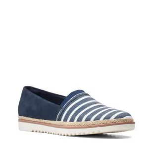 Clarks Serena Paige [navy combi suede] - rozmiar 36 - Półbuty damskie - miniaturka - grafika 1
