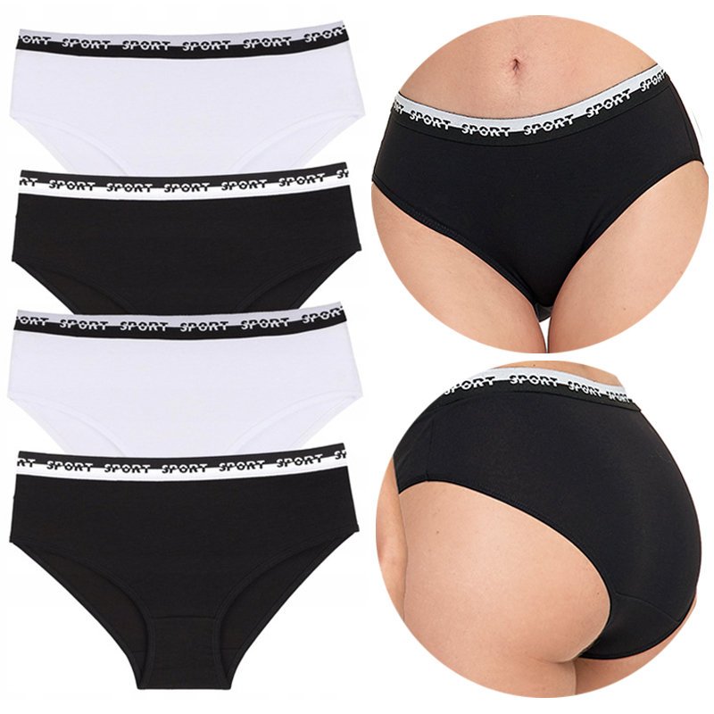 4x FIGI MAJTKI DAMSKIE Bawełniane Kobiece Zestaw 4 Pak MORAJ r. XL
