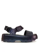 Sandały damskie - Melissa Sandały Melissa Kick Off Sandal Metallic Ad M 36081 Granatowy - miniaturka - grafika 1