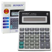 Kalkulatory - Leantoys Kalkulator biurowy Ronbon KK-8875-12 12-cyfrowy - artykuł papierniczy - miniaturka - grafika 1