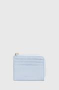 Portfele - Coccinelle portfel skórzany damski kolor niebieski - miniaturka - grafika 1