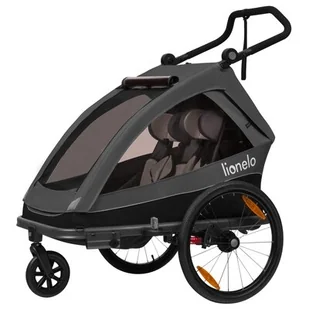 Przyczepka rowerowa LIONELO Cama Szaro-grafitowy - Przyczepki rowerowe - miniaturka - grafika 1