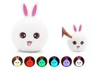 Lampy stojące - Silikonowa lampka nocna dla dziecka Rabbit - miniaturka - grafika 1