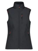 Kamizelki damskie - CMP Kamizelka softshellowa w kolorze antracytowym - miniaturka - grafika 1