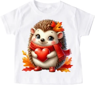 Koszulka z jeżem - wzór jeż56 - Koszulki dla dziewczynek Koszulka z jeżem - wzór jeż56 - Koszulki dla dziewczynek - miniaturka - grafika 1