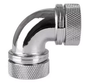 Thermaltake Pacific G1/4 x 16mm 90 złączka adapter kątowy Chrome (CL-W099-CA00SL-A) - Chłodzenie wodne - miniaturka - grafika 1