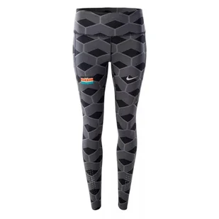 Nike Damskie spodnie Kenya Epic Lux Patterned Leggins, czarne XL - Spodnie damskie - miniaturka - grafika 1