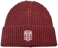 Czapki damskie - Tommy Hilfiger Damska czapka z dzianiny dla kobiet Prep, Czerwony, Rozmiar uniwersalny - miniaturka - grafika 1