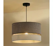 Lampy sufitowe - Duolla - Żyrandol na lince DOUBLE 1xE27/15W/230V śr. 40 cm brązowy/szary - miniaturka - grafika 1