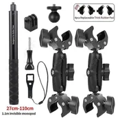 Selfie stick - Motocykl Bike Invisible Selfie Stick Monopod Uchwyt do montażu kierownicy dla Gopro Max Hero 11 Insta360 Jeden X2 X3 Akcesoria 1,1 m i 2 zestawy za... - miniaturka - grafika 1