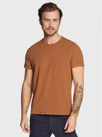 Koszulki męskie - Blend T-Shirt Dinton 20714824 Pomarańczowy Regular Fit - miniaturka - grafika 1