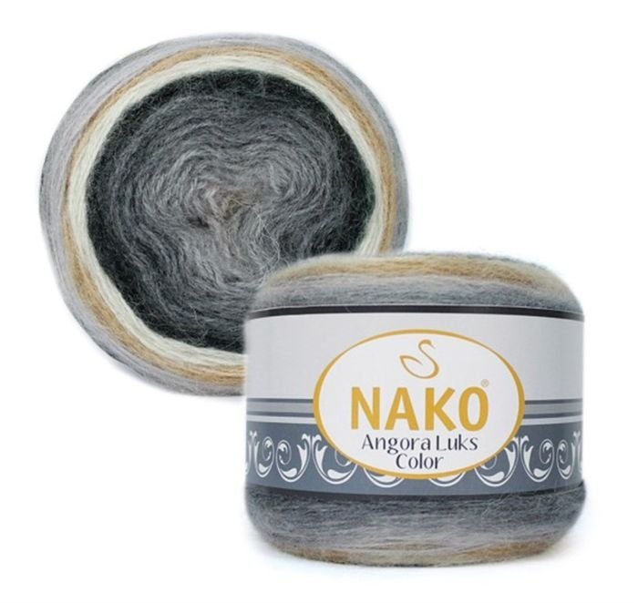 włóczka NAKO ANGORA LUKS COLOR 150g kol. 81914 .