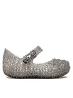 Buty dla dziewczynek - Melissa Półbuty Mini Melissa Campana Papel Bb 32995 Szary - miniaturka - grafika 1