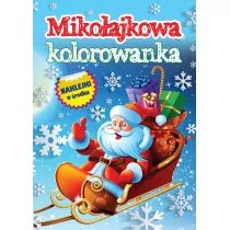 MD Monika Duda Mikołajowa kolorowanka z naklejkami praca zbiorowa - Breloczki dla dzieci - miniaturka - grafika 1