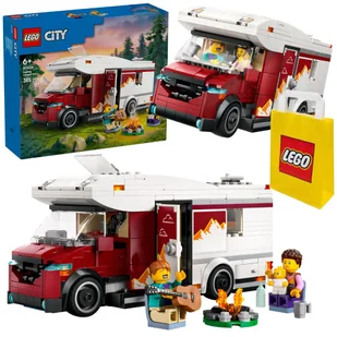 Klocki Samochód LEGO City Miasto Wakacyjna przygoda Kamper Camper Van Biwak + Torba Prezentowa Lego - Klocki - miniaturka - grafika 1