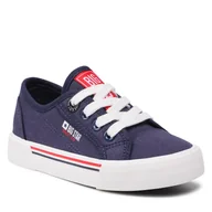 Trampki damskie - Big Star Tenisówki JJ374173 Navy - miniaturka - grafika 1