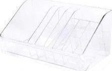 Przybornik na kosmetyki Duet transparentny - Przyborniki na biurko - miniaturka - grafika 1