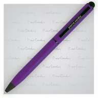 Długopisy - Długopis metalowy touch pen, Pierre Cardin Celebration, fioletowy - miniaturka - grafika 1