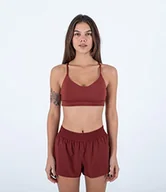 Biustonosze - Hurley Solid Cross Back Sports Biustonosz Damski - miniaturka - grafika 1