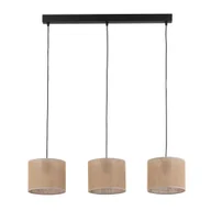 Lampy sufitowe - Abażurowa, rustykalna lampa wisząca TK 4597 z serii JUTA - miniaturka - grafika 1