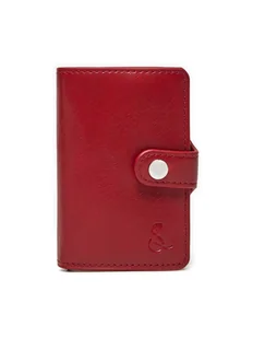 Semi Line Etui na karty kredytowe P8296-4 Czerwony - Etui na dokumenty i karty - miniaturka - grafika 1