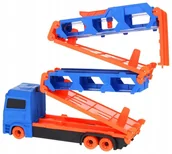 Samochody i pojazdy dla dzieci - Ciężarówka Tir Transporter Laweta Rozkładana Tor Wyrzutnia + 2 Autka - miniaturka - grafika 1