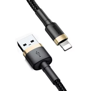 Baseus kabel Cafule USB - Lightning 1,0 m 2,4A złoto-czarny - Kable komputerowe i do monitorów - miniaturka - grafika 1