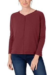 Timezone Sportowy t-shirt damski z długim rękawem, Barolo Red Melange, L - Koszulki i topy damskie - miniaturka - grafika 1