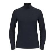 Koszulki i topy damskie - ODLO Women's CORVIGLIA Kinship Half-Zip Mid Layer Top, Dark Sapphire - Black - Stripes, M 542331 - miniaturka - grafika 1