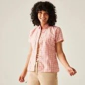 Koszule damskie - Regatta Damska koszula z krótkim rękawem Mindano VIII Różowy, Rozmiar: 42 - miniaturka - grafika 1