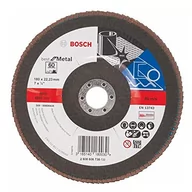 Materiały ścierne - Bosch tarcza szlifierska Metal top 180mm 60 tkanina wypukła - miniaturka - grafika 1