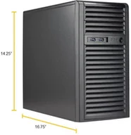 Serwery - Supermicro Barebone SuperServer Mini-Tower Single Sockel 1200 SYS-530T-I - miniaturka - grafika 1